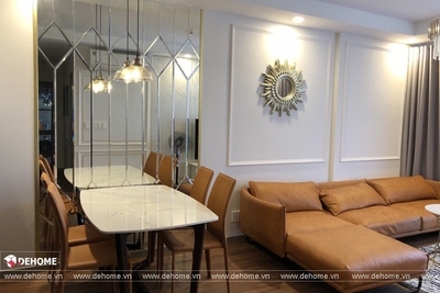 Gương trang trí phòng khách cho gia đình