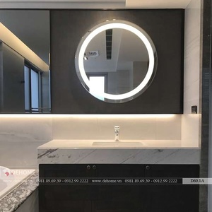 Gương Tròn Phòng Tắm Đèn Led Cao Cấp Dehome - D60.1A