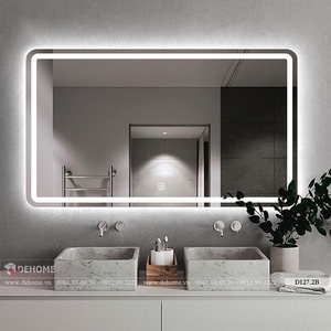 Gương Kiếng Nhà Tắm Chữ Nhật Đèn Led Cao Cấp Dehome - D127.2C