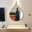 Gương Dây Da Nâu Đen Cao Cấp Dehome - DA60B