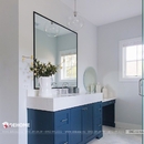 Gương Khung Kim Loại Sơn Tĩnh Điện Màu Đen Cao Cấp Dehome - DKL1211A