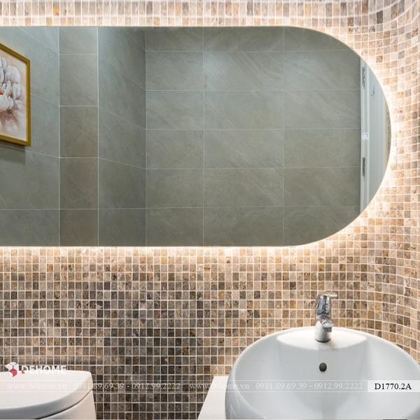 Gương phòng tắm có đèn led cao cấp Dehome - D1770.2A
