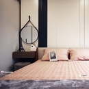 Gương dây da bàn trang điểm hình tròn cao cấp Dehome - DA60G