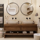 Gương khung gỗ nhà tắm cao cấp Dehome - DG60DC