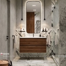 Gương khung sơn tĩnh điện phòng tắm cao cấp Dehome - DKL614.2B