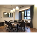 Gương khung inox mạ PVD sang trọng phòng khách Dehome - DPVD1809A