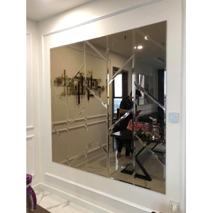 Gương Ghép Trang Trí Phòng Khách Cao Cấp Dehome - DT34