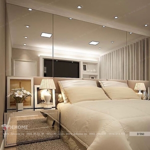 Gương ghép dán tường phòng ngủ Dehome DT60