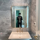 Gương Khung Kim Loại Mạ PVD Màu Vàng Cao Cấp Dehome - DPVD79A