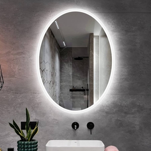 Gương Phòng Tắm Hình Elip Có Led Cao Cấp Dehome - D69.1B