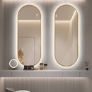 Combo Gương Nhà Tắm Cao Cấp Có Đèn Led Khung Mạ PVD - DPVD65165.1A