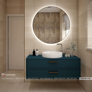 Gương Khung Sơn Tĩnh Điện Màu Đen Cao Cấp Dehome - DKL80.1.AD