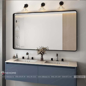 Gương Soi Nhà Tắm Khung Sơn Tĩnh Điện Hình Chữ Nhật Cao Cấp Dehome - DKL127D