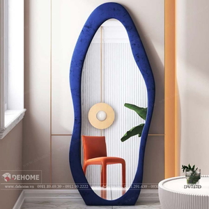 Gương Soi Toàn Thân Decor Viền Vải Nhung Cao Cấp Dehome - DV717D