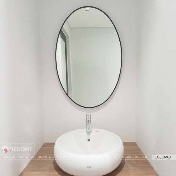 Gương Phòng Tắm Treo Tường Khung Sơn Tĩnh Điện Cao Cấp Dehome - DKL69B