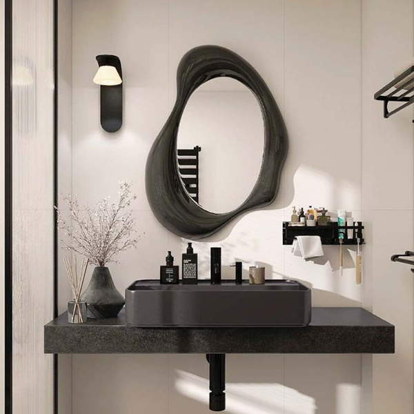 Gương Decor Phòng Tắm Khung Gỗ Treo Tường Cao Cấp - DG7511M