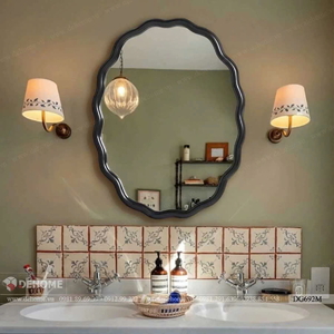 Gương Treo Tường Khung Gỗ Sơn Màu Decor Dehome - DG692M