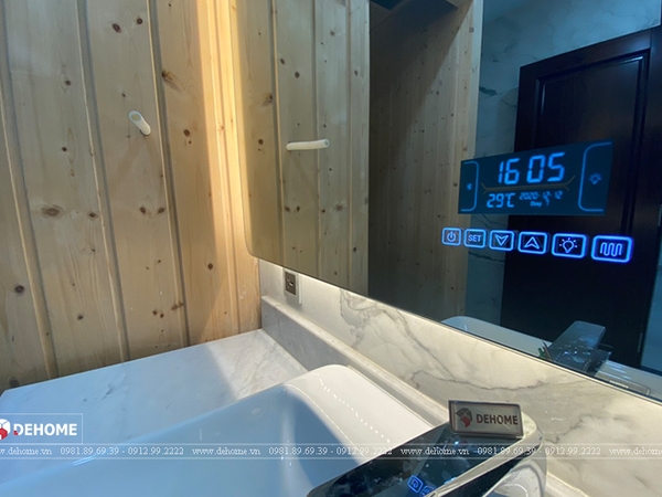 Dehome - Lắp đặt gương đèn led cho biệt thư Mr. Long - Tân Phú, Đồng Nai