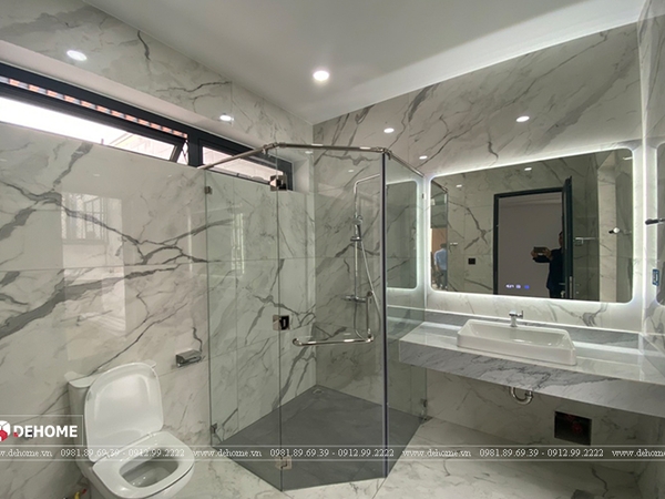 Dehome - Lắp đặt gương đèn led cho biệt thư Mr. Long - Tân Phú, Đồng Nai