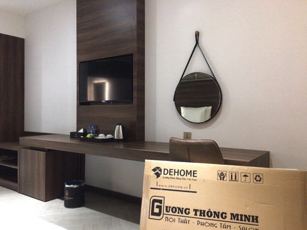 Dehome - Lắp đặt gương dự án KS Quốc Tế Châu Khương - Long Xuyên, An Giang