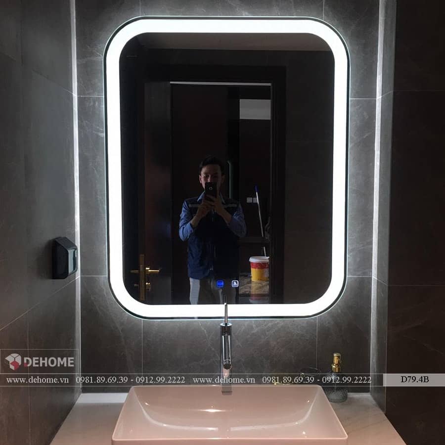 Gương Nhà Tắm Có Led Hình Chữ Nhật
