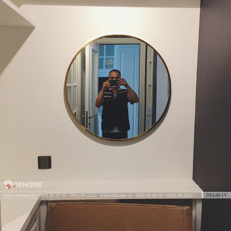 Gương khung mạ PVD trang điểm Hà Nội