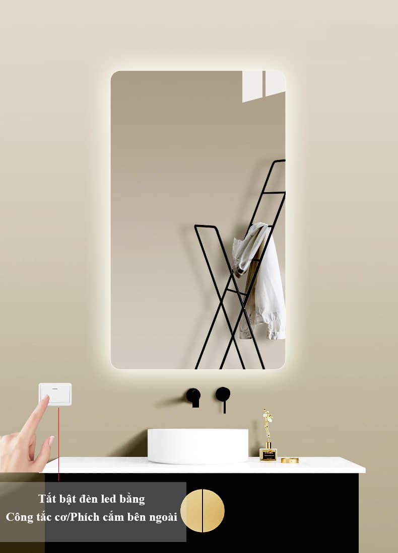 gương decor phòng tắm hiện đại