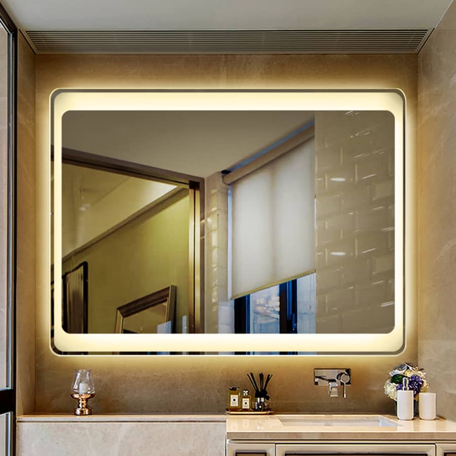 gương treo nhà tắm có đèn led