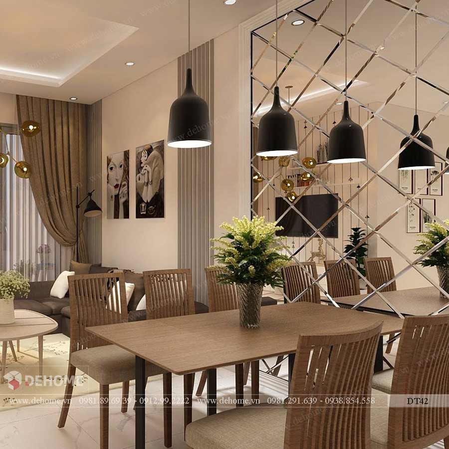 gương dán tường trang trí ở hà nội