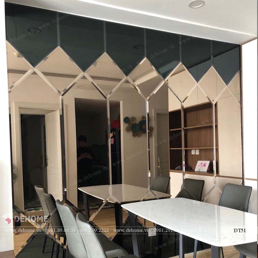 bộ gương trang trí cho phòng khách