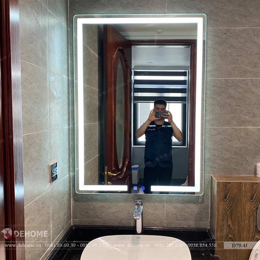 gương đèn led cảm ứng phòng tắm