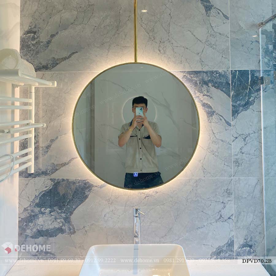 gương khung inox mạ pvd cao cấp