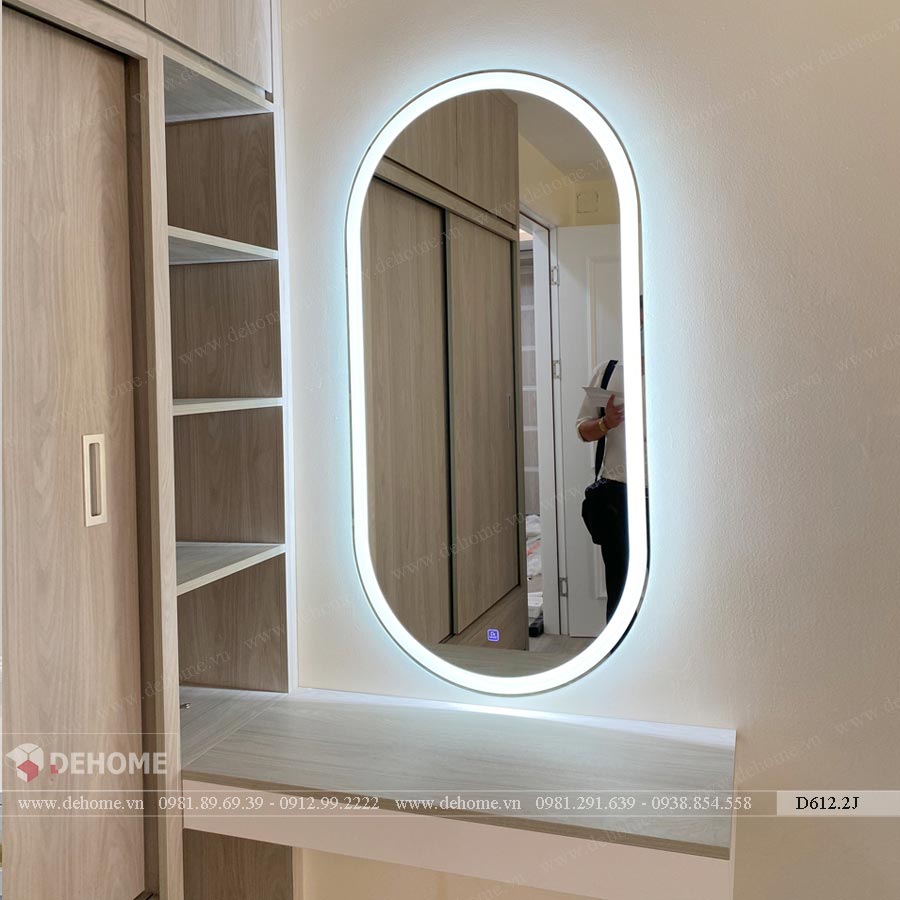 gương trang điểm có đèn led dehome