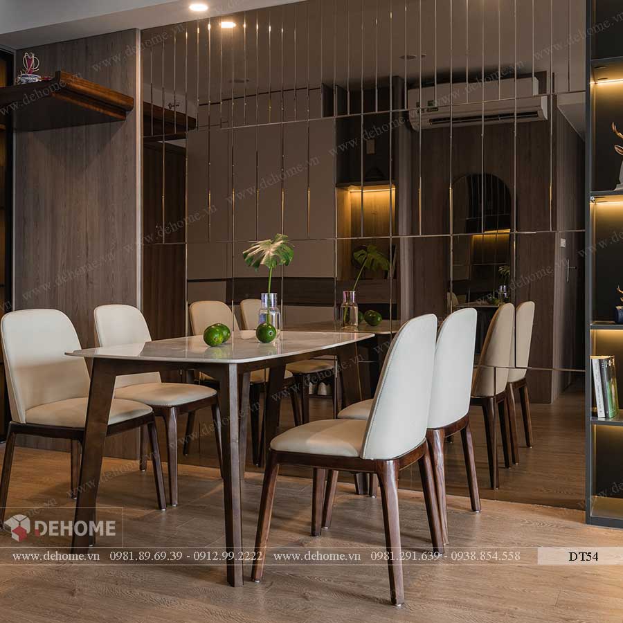 gương dán tường trang trí màu trà