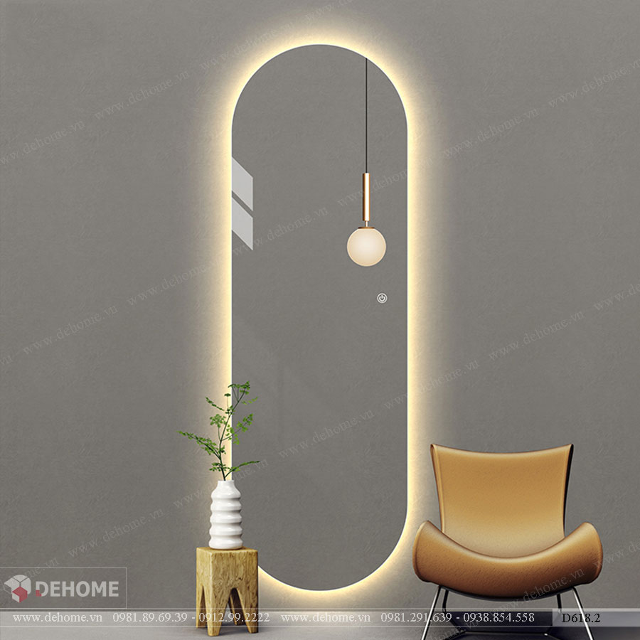 gương treo tường soi toàn thân đèn led