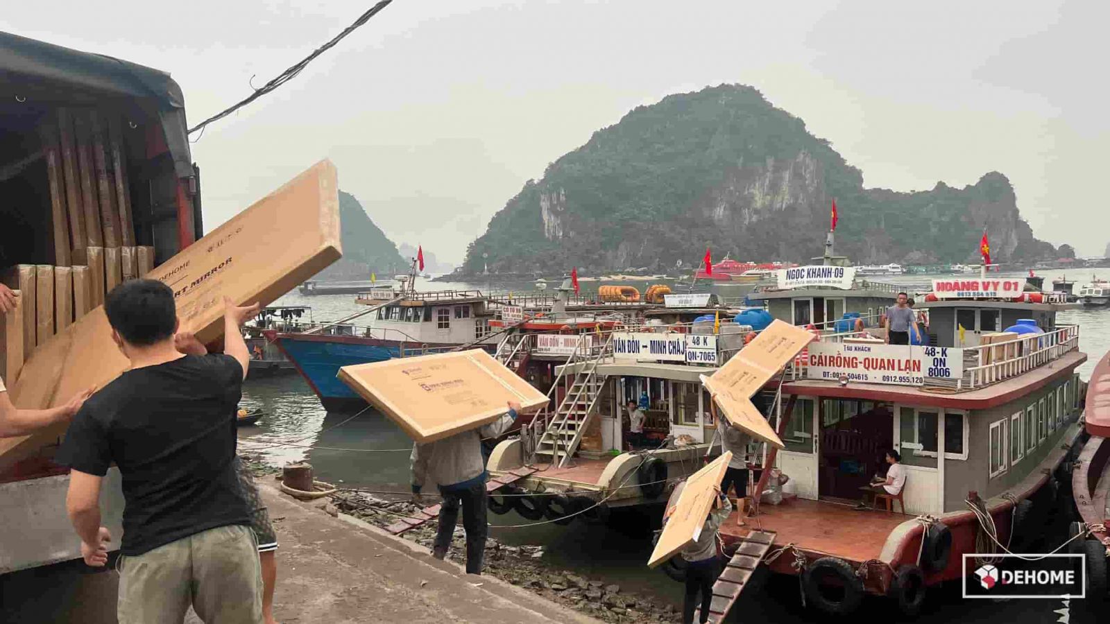 dehome bàn giao và lắp đặt gương dự án angsana quan lạn quảng ninh