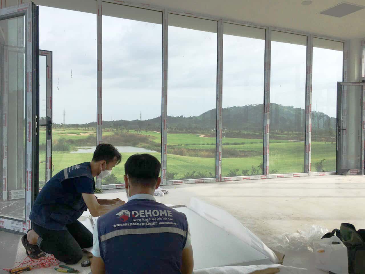 dehome lắp gương sân golf châu đức