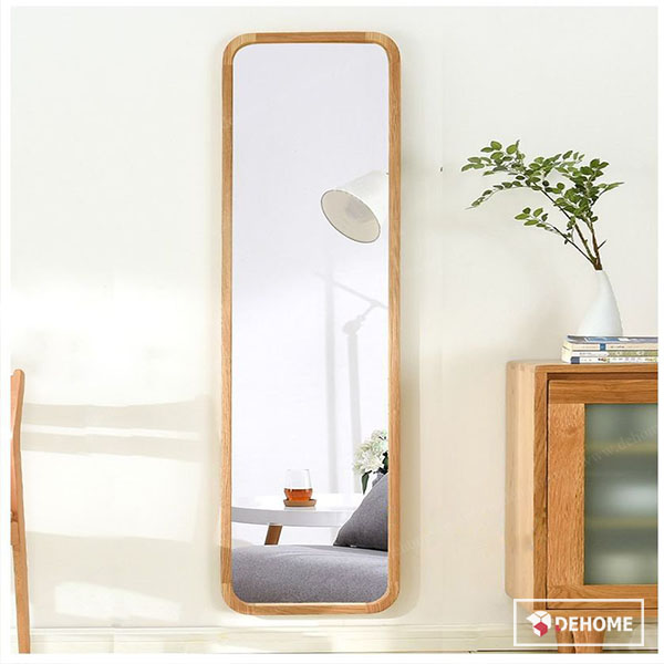 Gương soi toàn thân khung gỗ tự nhiên cao cấp Dehome