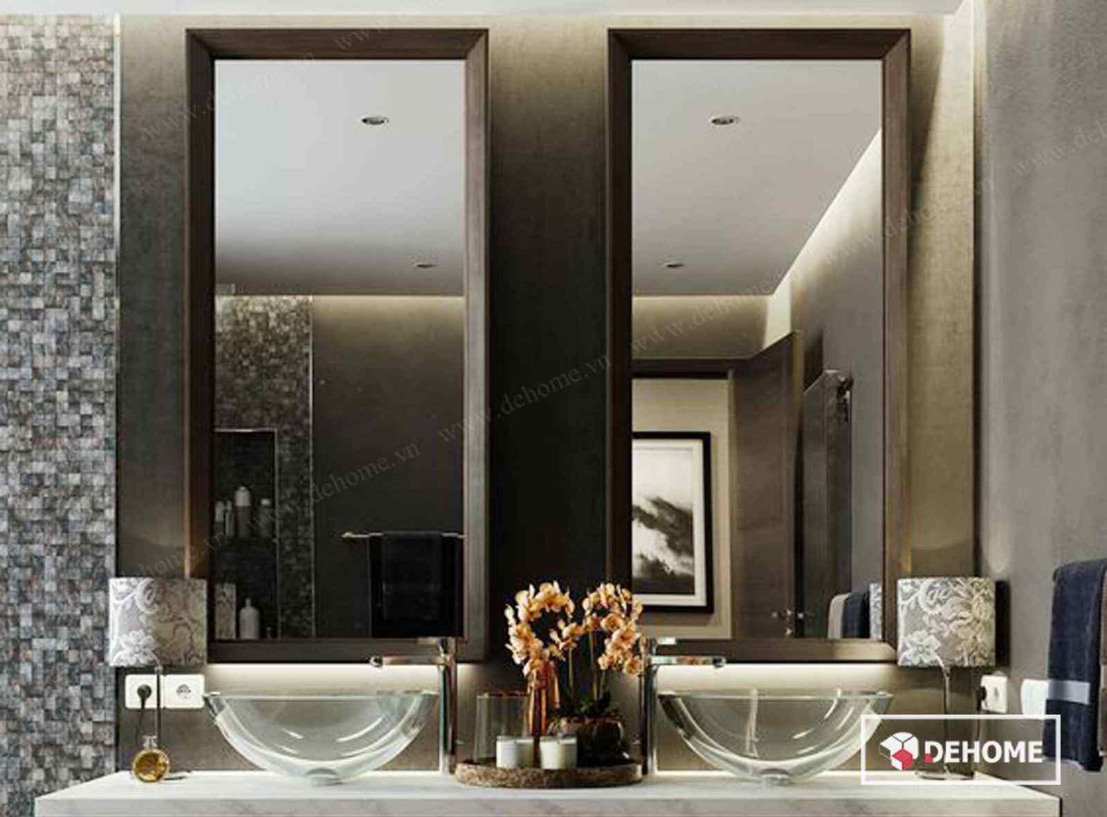 bộ sưu tập gương khung gỗ cao cấp dehome