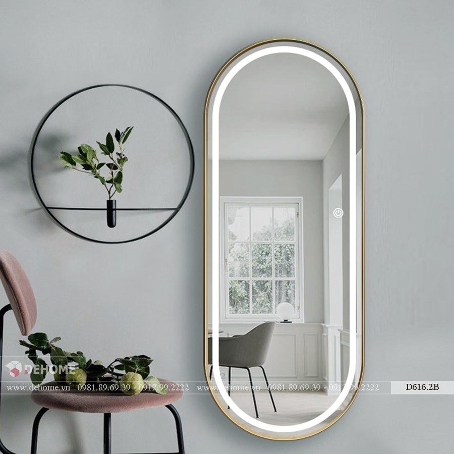 Đặt gương đứng theo nội thất văn phòng 