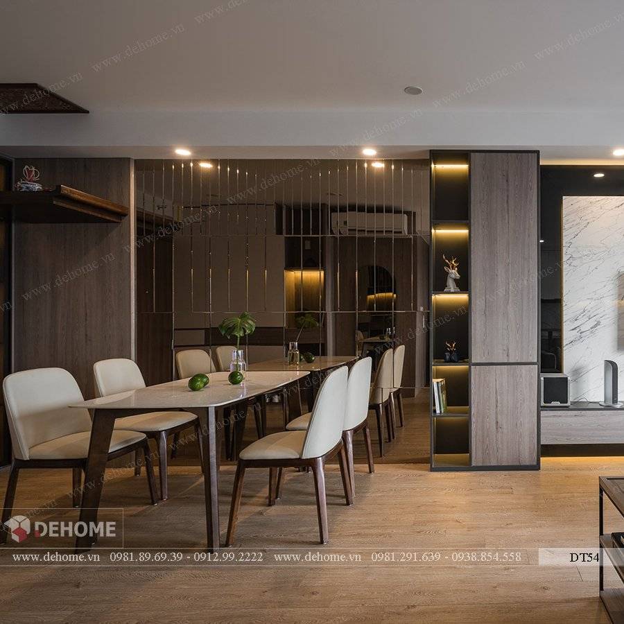 gương bỉ dán tường màu trà