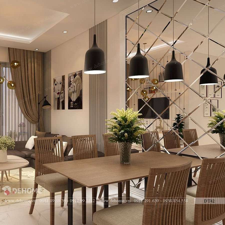 gương dán tường