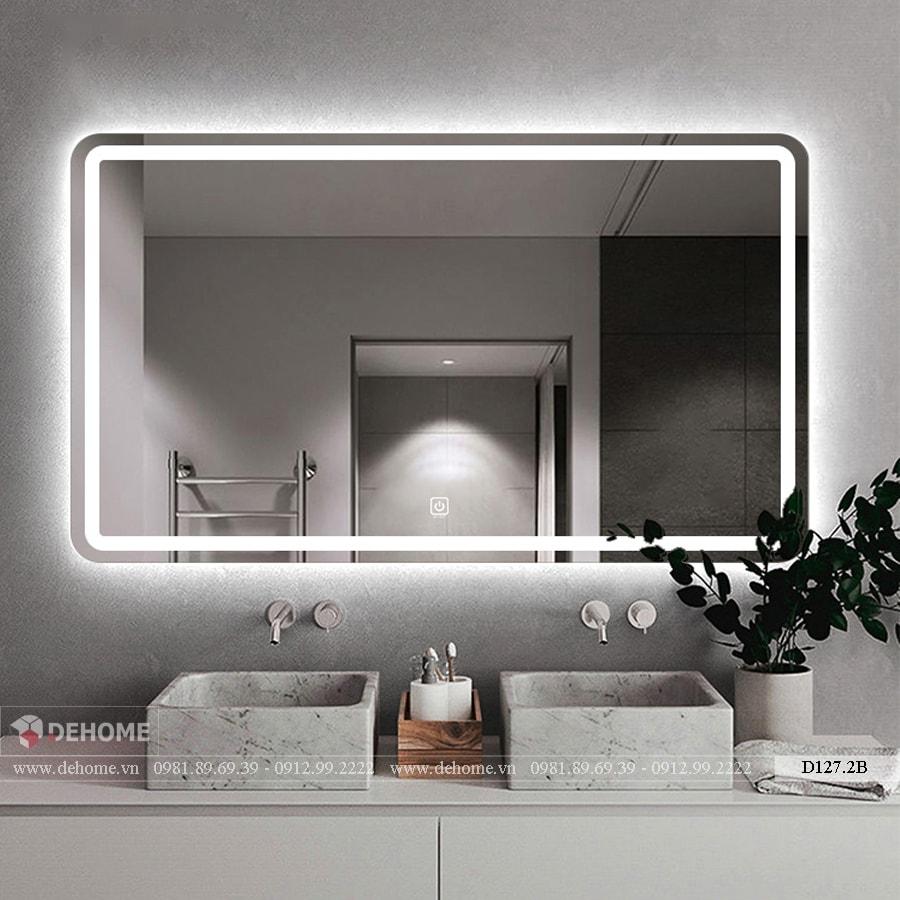 Gương phòng tắm phù hợp mang lại không gian thoáng đãng