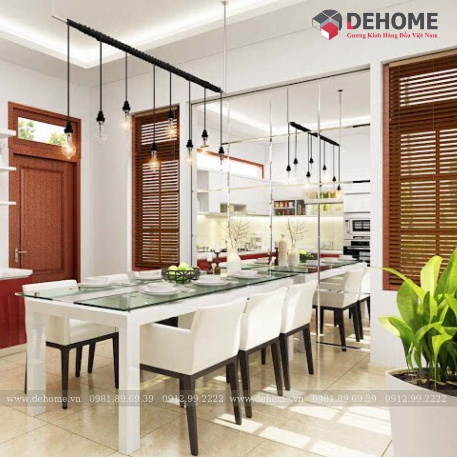 Giá gương 5 ly tại Dehome đã bao gồm thi công, lắp đặt