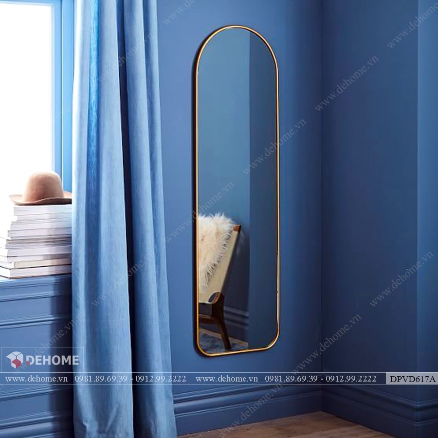 Gương toàn thân inox mạ vàng